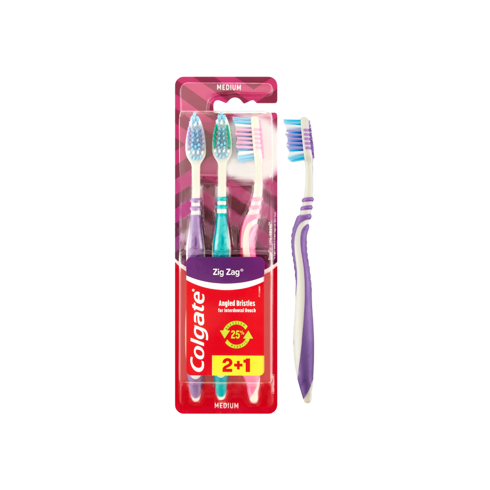 Escovas De Dentes Zig Zag 1*3