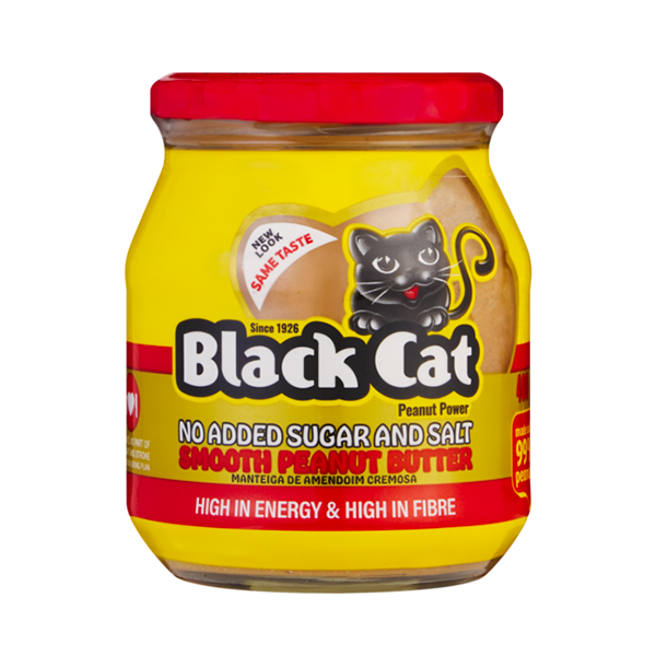 Black Cat Smooth Peanut Butter No Added Sugar & Salt 800g
