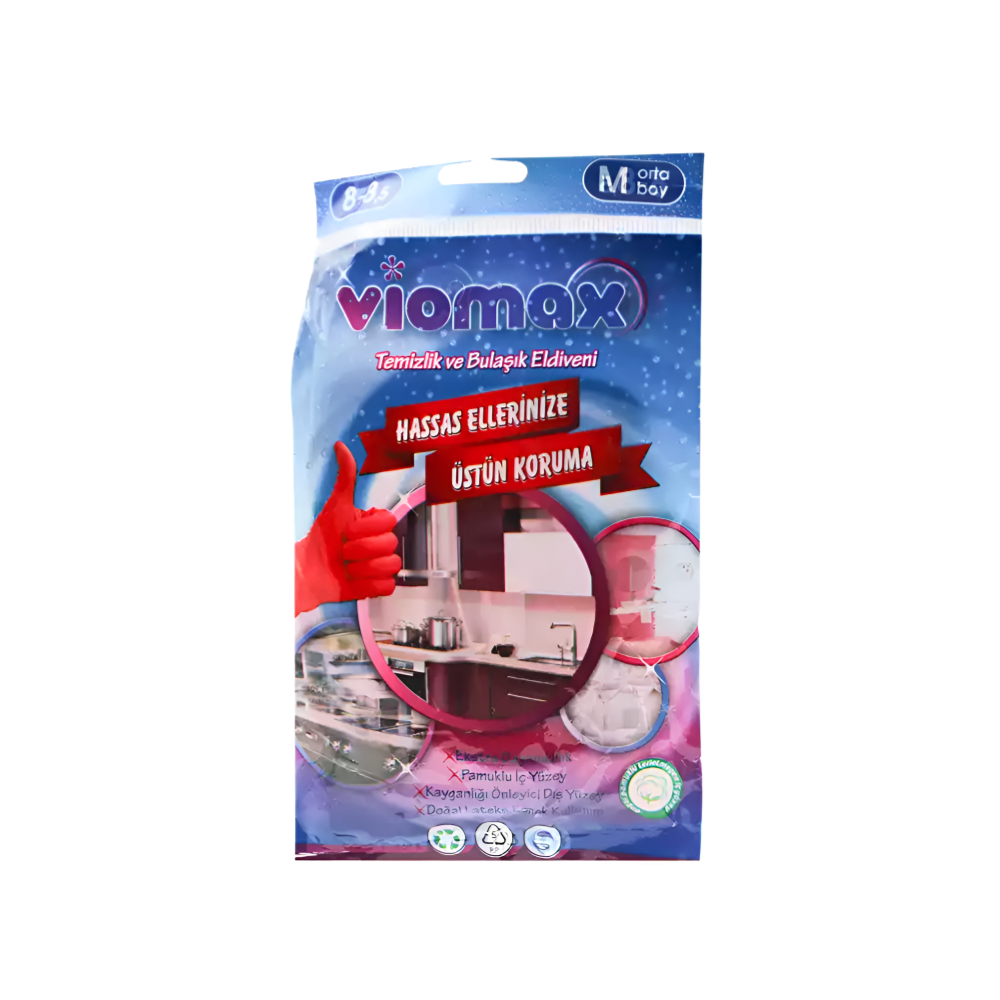 Viomax Luvas De Borracha P/Limpeza M