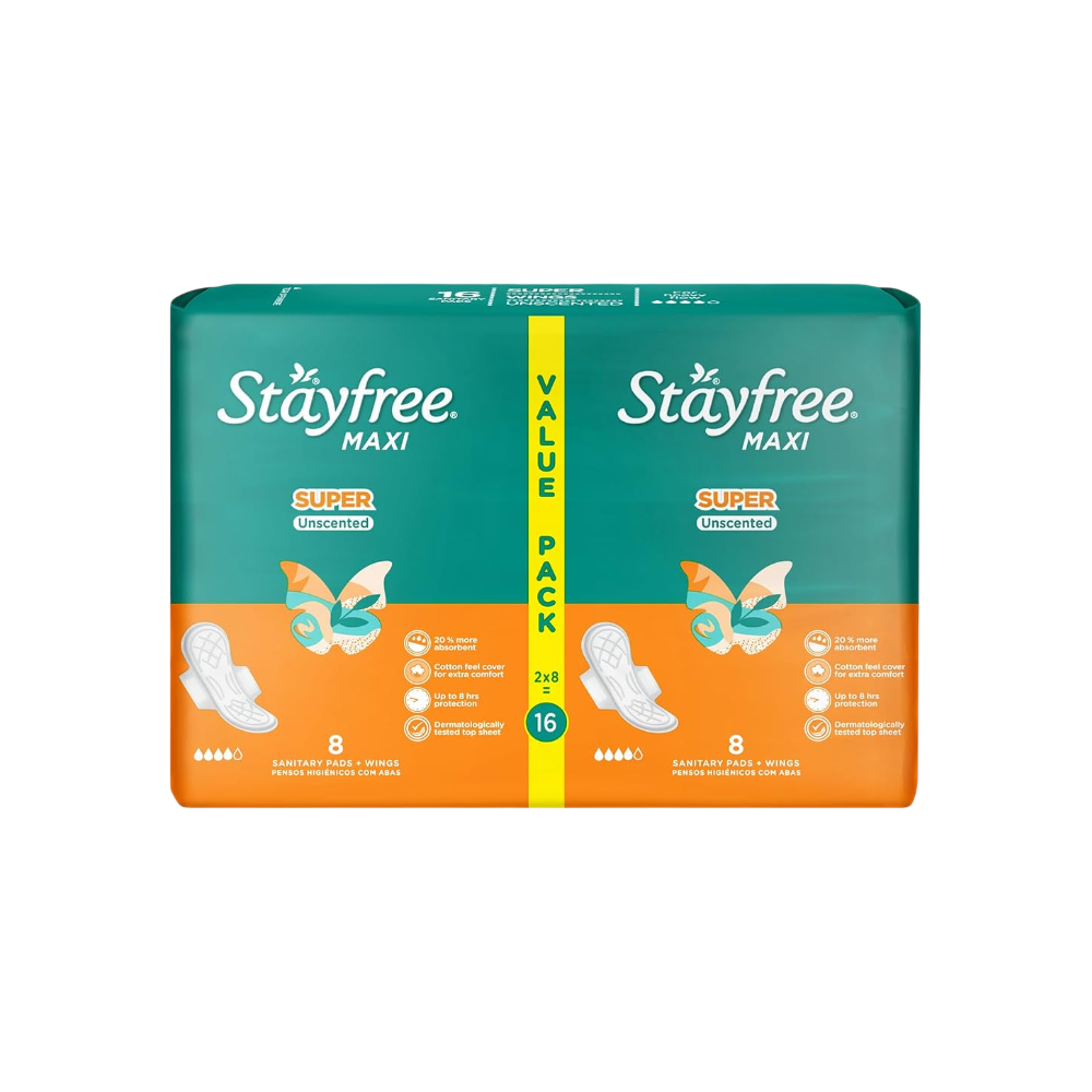 Stayfree Pensos Com Abas N/Perfumado 16S