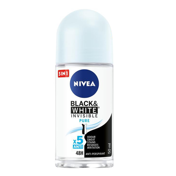 Nivea Rol On Blk/Wht Invisible Fresh 50ml
