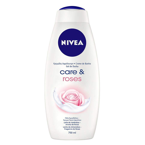 Gel De Banho Nivea Care&Roses 750ml