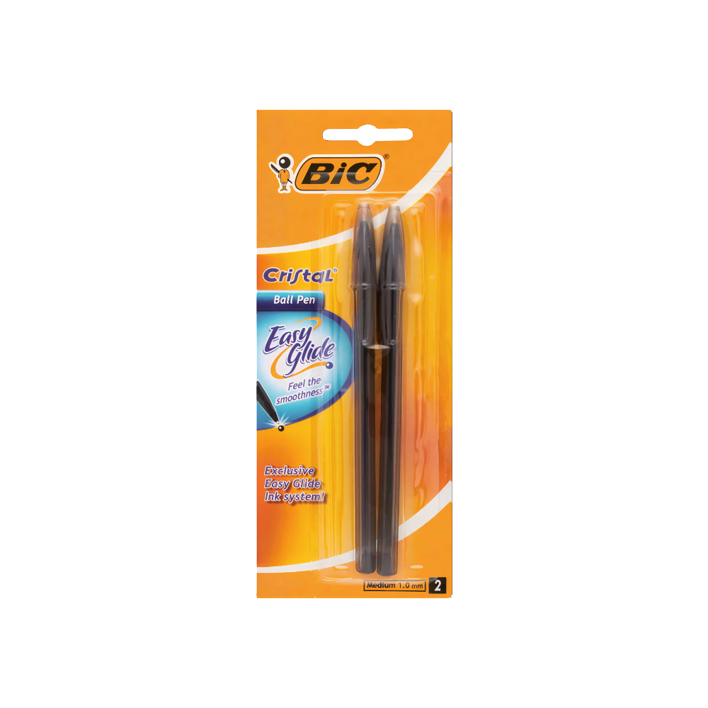 Bic Orange Caneta Black 2’S