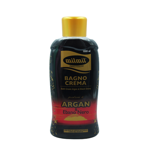 Milmil Bath Foam Argan E Ebano Nero 1L