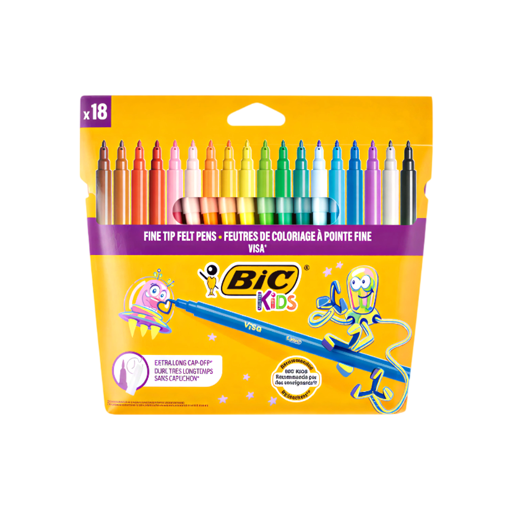 Bic Caneta De Filtro Kids Visa 18’S