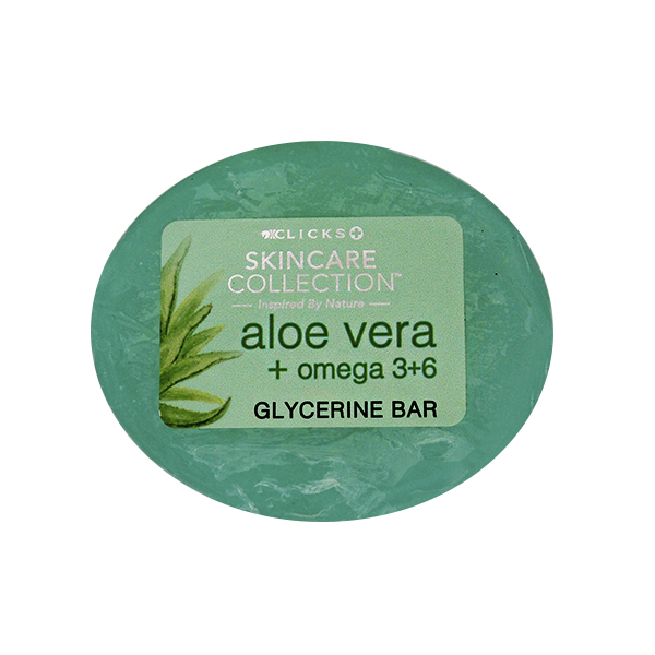 Clicks Aloe Vera+Omega 3+6 Glycerine Bar 100g