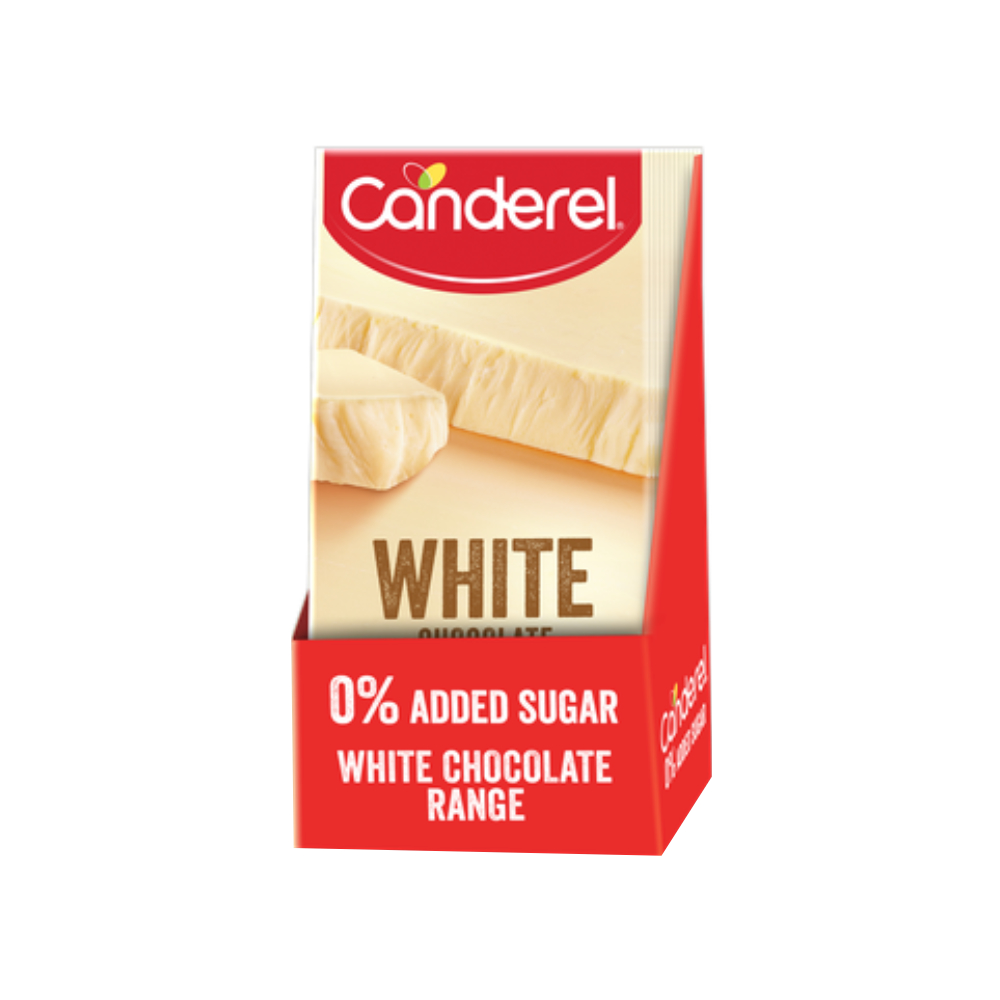 Canderel White Chocolate 0% Aded Sugar 75g