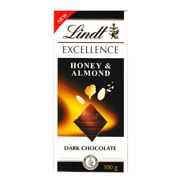Lindt Excellence Honey&Almond Dark Choco. 100g