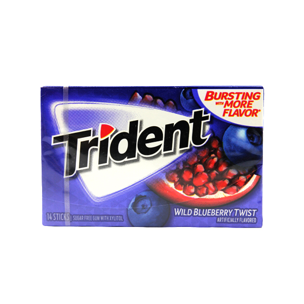 Trident Wild Blueberry Twist Gum 14S