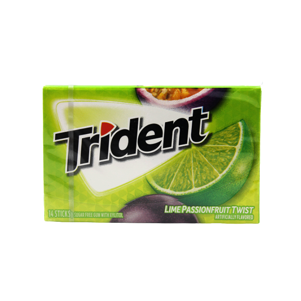 Trident Lime Passion Fruit Twist Gum 14S