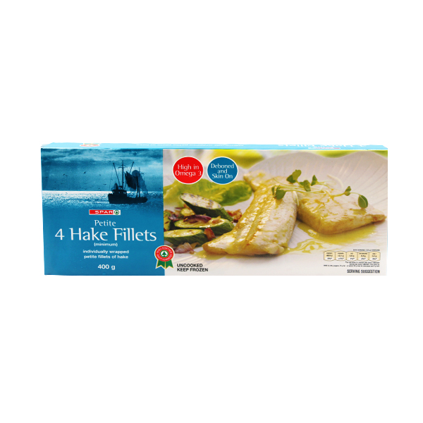 Spar 4 Hake Fillets Petite 400g