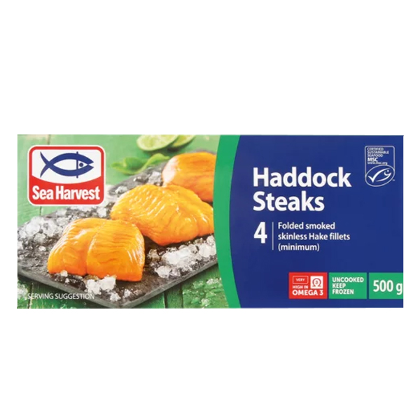 Sea Harvest Haddock Steaks 500g