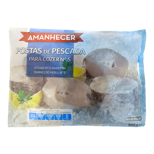 Amanhecer Postas De Pescada P/Cozer 800g