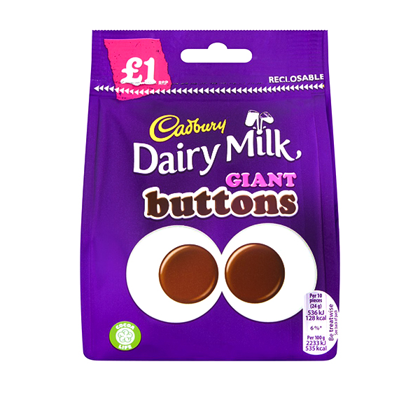 Cadbury Dairy Milk Giant Buttons 95g