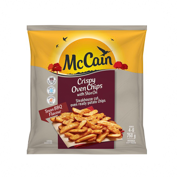 Mccain Crispyoven Chips Texan Bbq.750g
