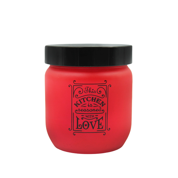 Hervin Frasco Vidro Redondo Vermelho 0.4L