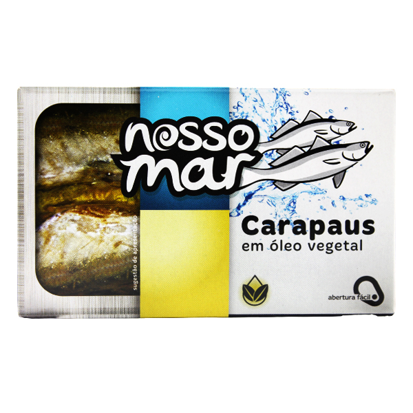 Nosso Mar Carapaus Em Oleo Vegetal 115g