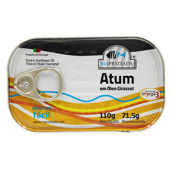 Ria Prateada Atum Em Oleo Vegetal 110Gr