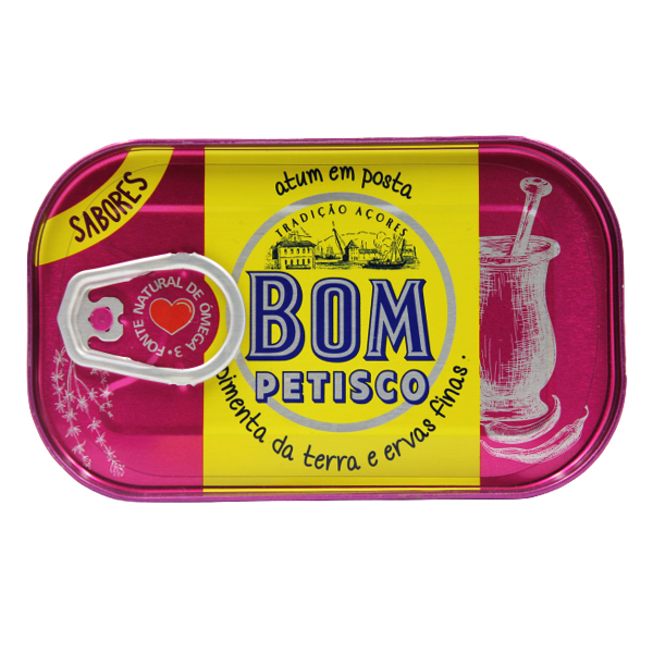 Bom Petisco Atum Em Posta Ervas Finas 120g