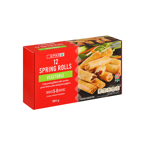 Spar Vegetable Spring Rolls 12S 264g