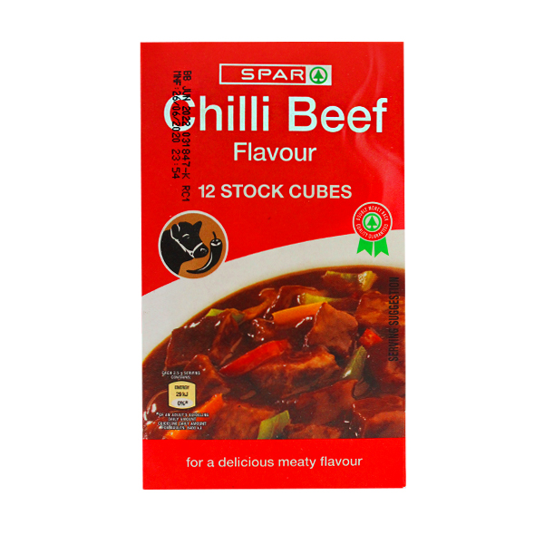 Spar Chili Beef Flavour 12Stock Cubes 120g