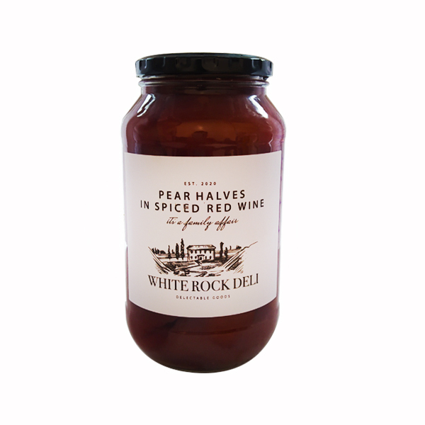 Wrd.pears Halves In Spiced Red Wine 750ml