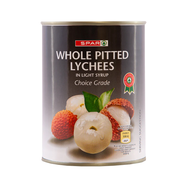 Spar Whole Pitted Lychees 565g