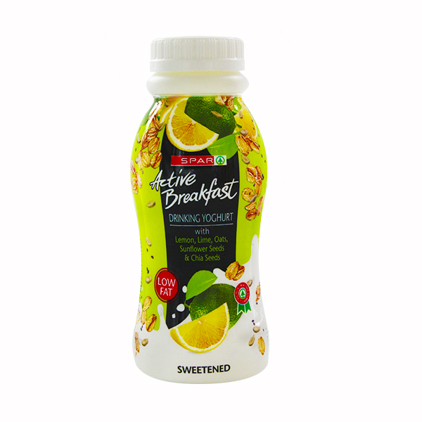 Spar Active Breakfast Yogurte Lime Oats 300ml