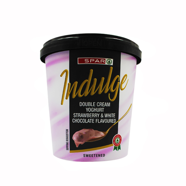 Spar Indulge Double Cream Yogurte Strawberry 1kg