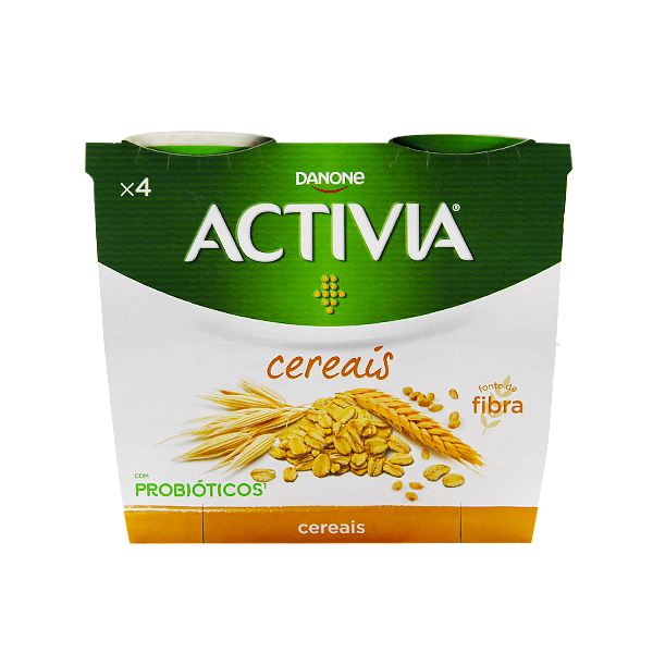 Danone Activia Fibras Cereales 4X120Gr