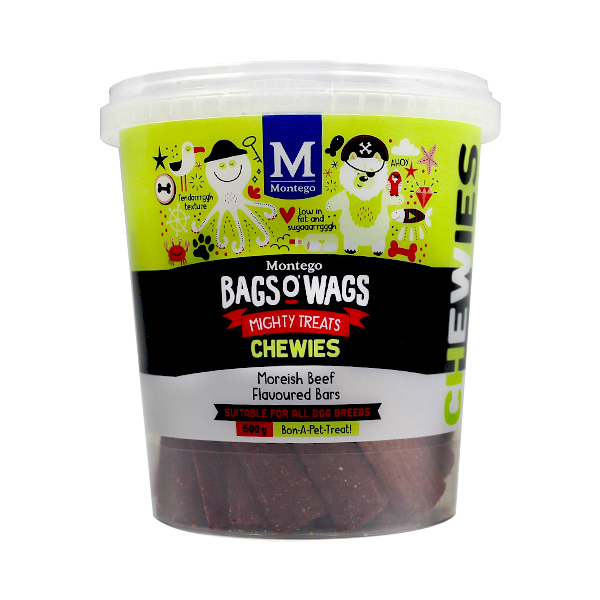 Montego Begs O Wags Chewies Moteish Beef 500g