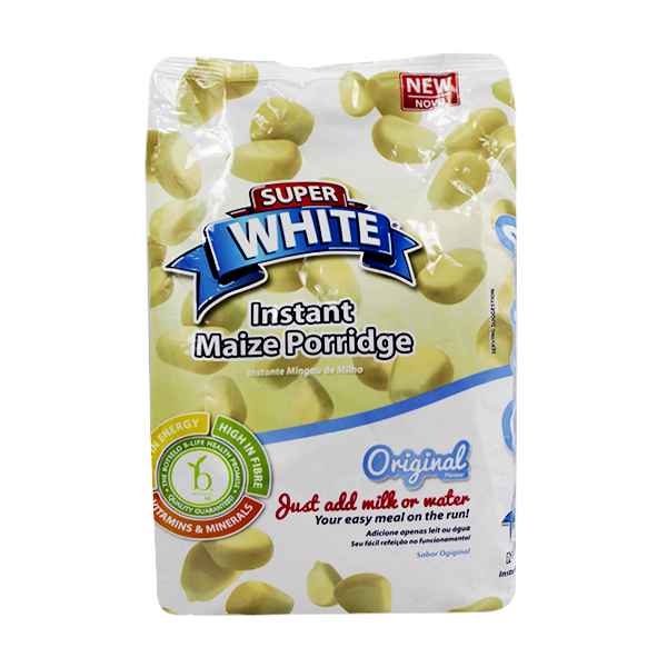 Farinha De Milho Super White 1kg Instantanea Porridge Mix-Original