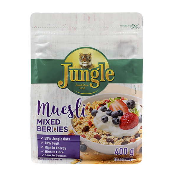 Jungle Muesli Mixed Berry 400Gr