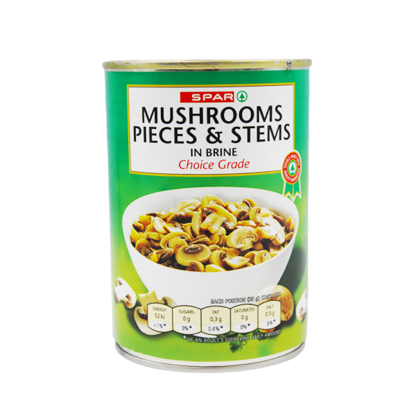 Spar Mushrooms Pieces E Stems 400g