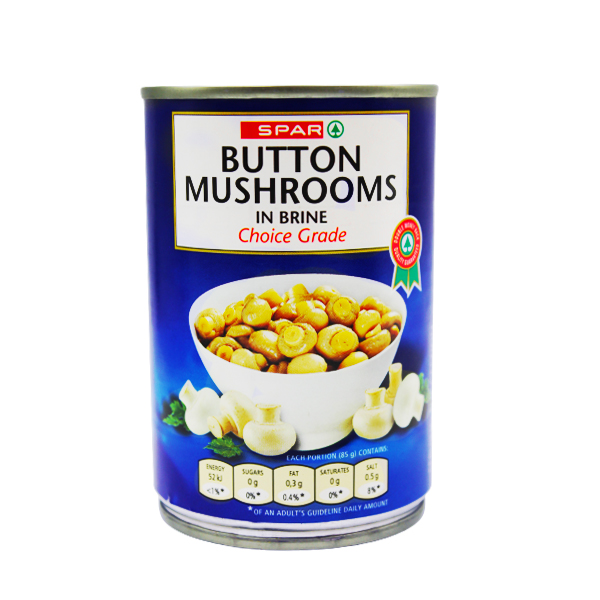 Spar Button Mushrooms In Brine 285g