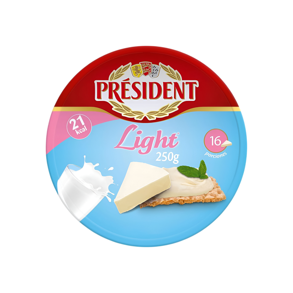 President Queijo Fundido Light 16un 250g