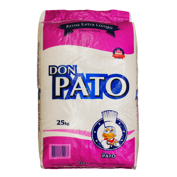 Arroz Don Pato 25kg Azul Paquistão